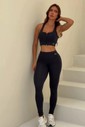 LEGGING FITNESS POLIAMIDA - PRETO