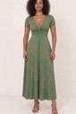 VESTIDO LONGO BUSTO NÓ - ESTAMPA VERDE