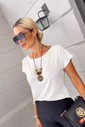 BLUSA OMBRO A OMBRO - BRANCO OFF