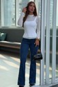 CONJUNTO BLUSA RENDA E REGATA - BRANCO OFF CONJUNTO BLUSA RENDA E REGATA - BRANCO OFF