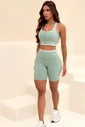BERMUDA FITNESS COM BOLSO - VERDE MALVA BERMUDA FITNESS COM BOLSO - VERDE MALVA