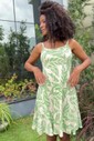 VESTIDO ALCINHA CURTO - ESTAMPA VERDE