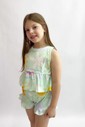 CONJUNTO MENINA BLUSA E SHORTS FUNDO DO MAR CONJUNTO MENINA BLUSA E SHORTS FUNDO DO MAR