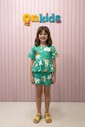 CONJUNTO MENINA BATA E SHORTS NATUREZA