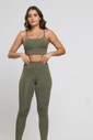 Conjunto Feminino Fitness Legging e Top Verde Militar Conjunto Feminino Fitness Legging e Top Verde Militar