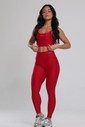 Conjunto Feminino Fitness Legging e Top Vermelho