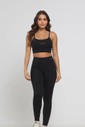 Conjunto Feminino Fitness Legging e Top Preto