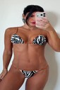 CONJUNTO: TOP SIMPLE E CALCINHA SUZY SAFARI