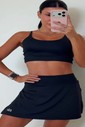 CONJUNTO: TOP E SAIA FIT BLACK