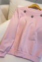 Moletom Sabrina Cor rosa claro bordado