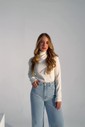 Blusa Lorena Gola Alta Off White