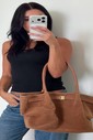 Bolsa Zoe Capuccino Tote Feminina Grande Bolsa Zoe Capuccino Tote Feminina Grande