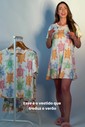 PIJAMA CURTO FEMININO TARTARUGAS - A MAR