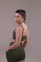 Conjunto Top GRIND ESSENTIAL + Short ESSENTIAL - Verde Militar