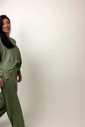 Conjunto com Blusa e Calça Oversized - Verde Oliva