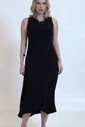 Vestido Regata Midi Mullet - Preto Vestido Regata Midi Mullet - Preto