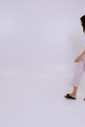 Pijama Feminino Manga Curta Com Calça Midi