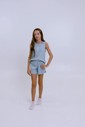 Pijama Infantil Feminino Regata Com Shorts