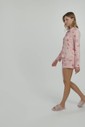 Pijama Feminino Manga Longa Americano Com Shorts