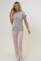 Pijama Feminino Manga Curta Com Calça