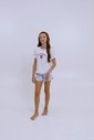 Pijama Infantil Feminino Manga Curta com Shorts Pijama Infantil Feminino Manga Curta com Shorts