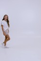 Pijama Infantil Feminino Manga Curta Com Shorts