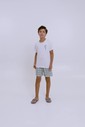 Pijama Masculino Infantil Manga Curta Com Bermuda