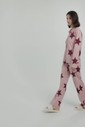 Pijama Feminino Manga Longa Americano Com Calça