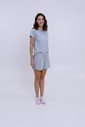 Pijama Feminino Manga Curta Com Shorts