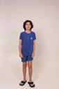 Pijama Masculino Infantil Manga Curta Com Bermuda