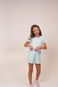 Pijama Feminino Infantil Manga Curta com Shorts Pijama Feminino Infantil Manga Curta com Shorts