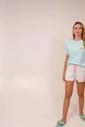 Pijama Feminino Manga Curta com Shorts