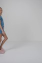 Pijama Feminino Infantil Manga Curta Com Shorts