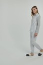Pijama Feminino Manga Longa Americano com Calça