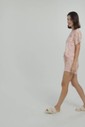 Pijama Feminino Manga Curta Com Shorts