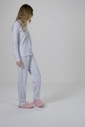 Pijama Feminino Manga Longa Americano Com Calça