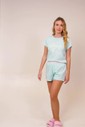 Pijama Feminino Manga Curta com Shorts