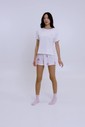 Pijama Feminino Manga Curta Com Shorts