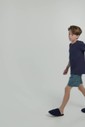 Pijama Masculino Infantil Manga Curta Com Bermuda
