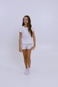 Pijama Infantil Feminino Manga Curta Com Shorts