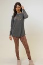 Pijama Manga Longa Com Legging Feminino