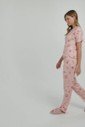 Pijama Feminino Manga Curta Com Calça