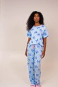 Pijama Feminino Manga Curta com Calça