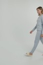 Pijama Feminino Manga Longa Com Calça