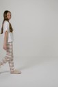 Pijama Feminino Infantil Manga Curta Com Calça