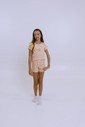 Pijama Infantil Feminino Manga Curta Com Shorts