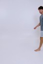 Pijama Masculino Manga Curta Com Bermuda