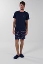 Pijama Masculino Manga Curta Com Bermuda