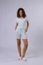 Pijama Feminino Manga Curta Com Shorts