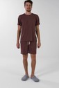 Pijama Masculino Manga Curta Com Bermuda